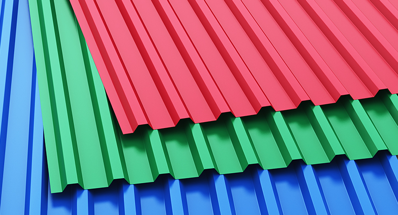 Colour roof sheeting