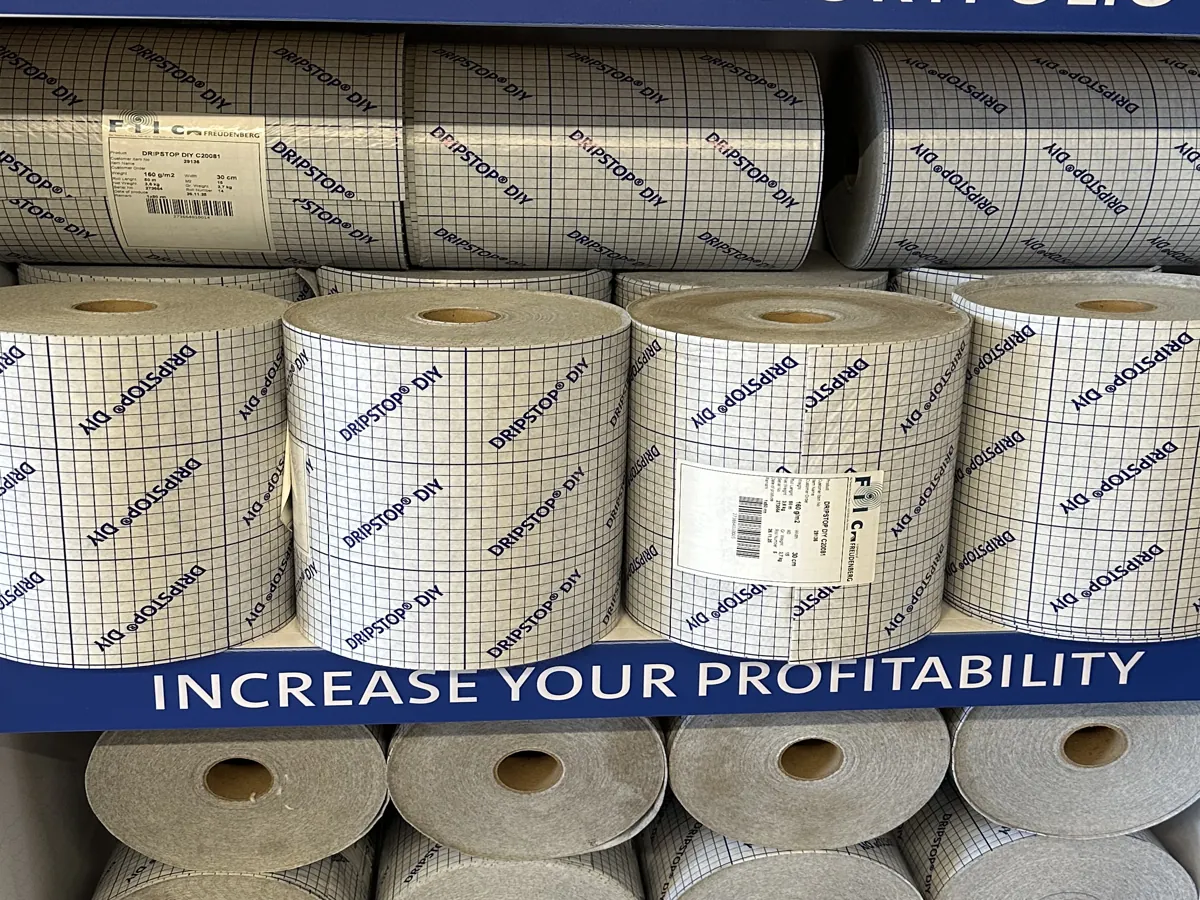 Dripstop DIY self-adhesive rolls, 30 cm wide by 50 m long