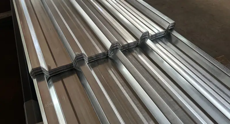 Galvanized roof sheeting